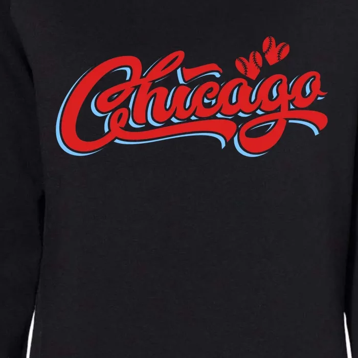 Chicago Baseball Retro Sport Lover Womens California Wash Sweatshirt