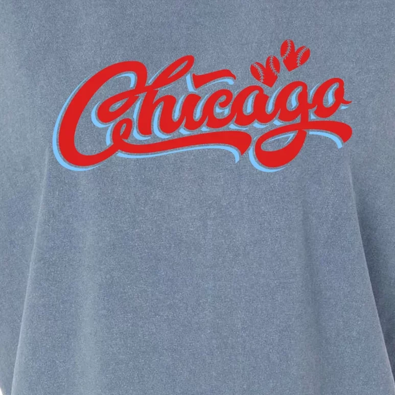 Chicago Baseball Retro Sport Lover Garment-Dyed Women's Muscle Tee