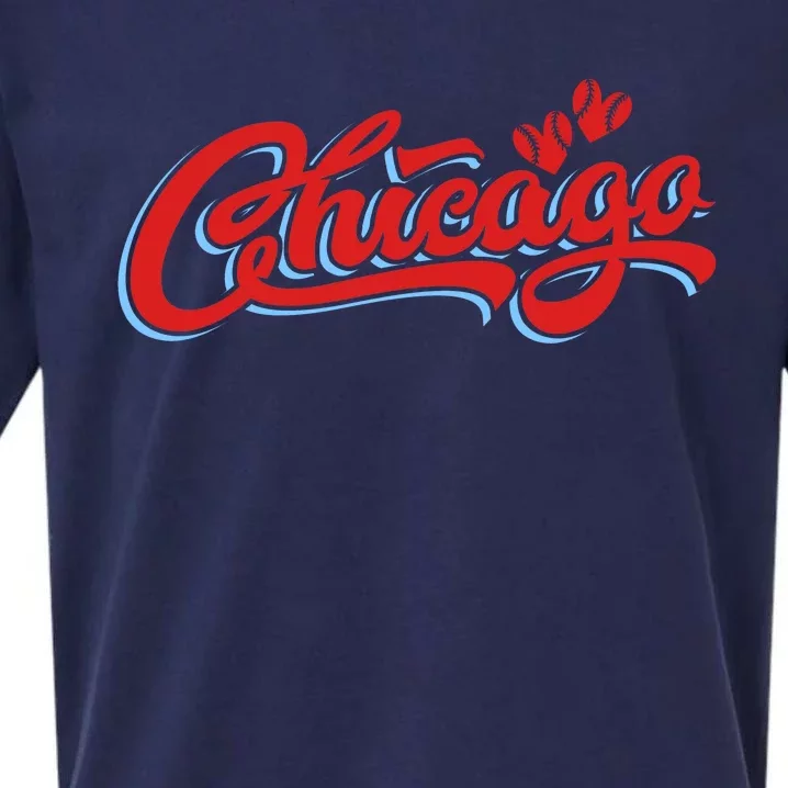 Chicago Baseball Retro Sport Lover Sueded Cloud Jersey T-Shirt