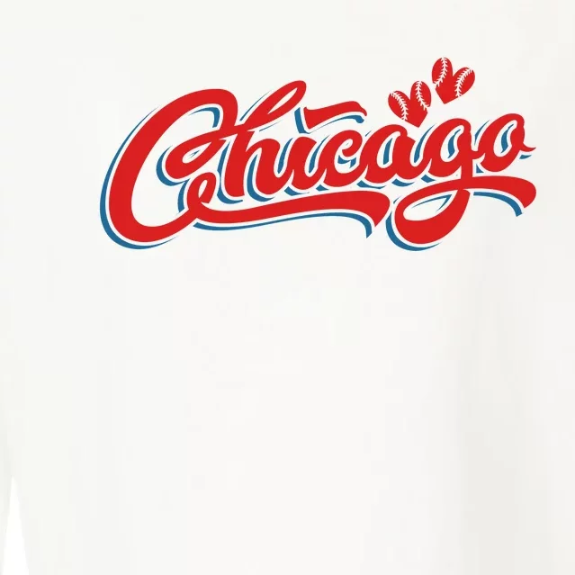 Chicago Baseball Retro Sport Lover Cropped Pullover Crew