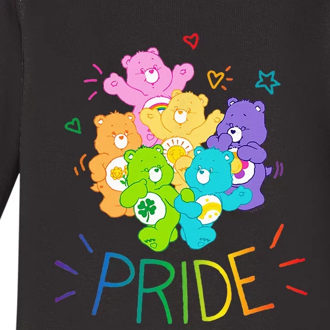 Care Bears Rainbow Pride and Doodles Baby Long Sleeve Bodysuit