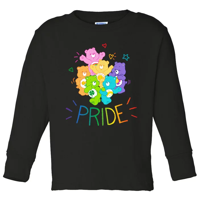 Care Bears Rainbow Pride and Doodles Toddler Long Sleeve Shirt