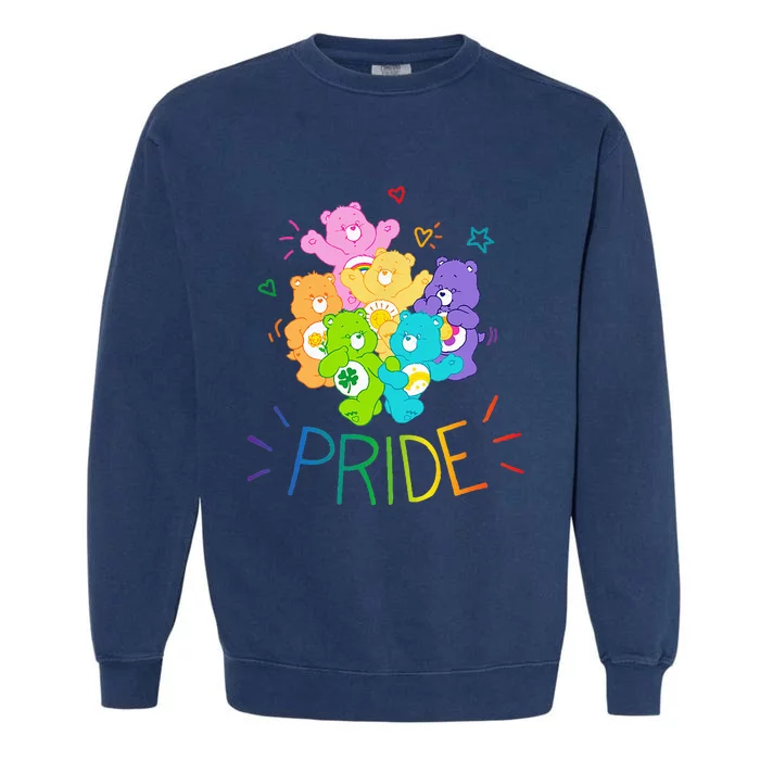 Care Bears Rainbow Pride and Doodles Garment-Dyed Sweatshirt