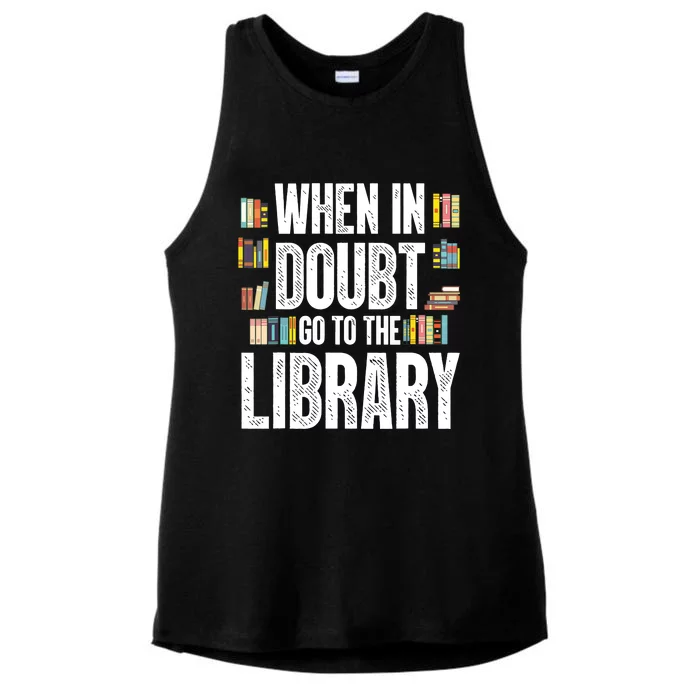 Cool Book Reader Men Women Library Themed Bookworm Librarian Ladies Tri-Blend Wicking Tank