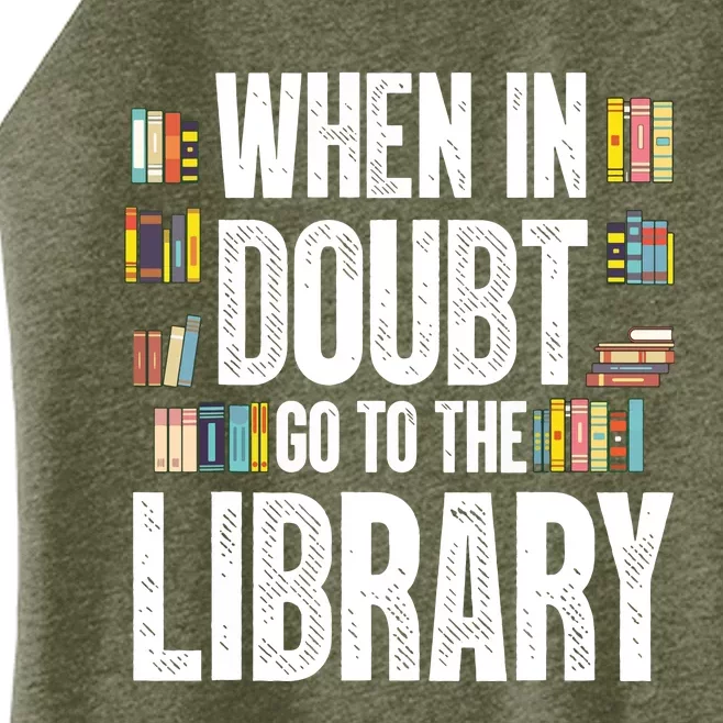 Cool Book Reader Men Women Library Themed Bookworm Librarian Women’s Perfect Tri Rocker Tank