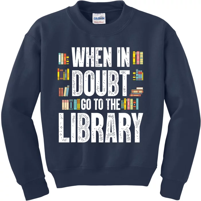 Cool Book Reader Men Women Library Themed Bookworm Librarian Kids Sweatshirt