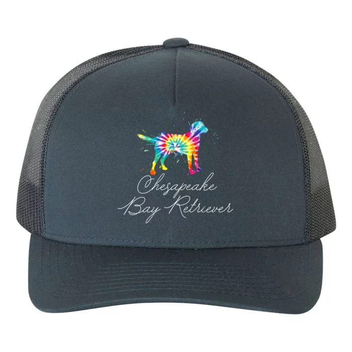 Chesapeake Bay Retriever Tie Dye Rainbow Dog Mom Lover Great Gift Yupoong Adult 5-Panel Trucker Hat