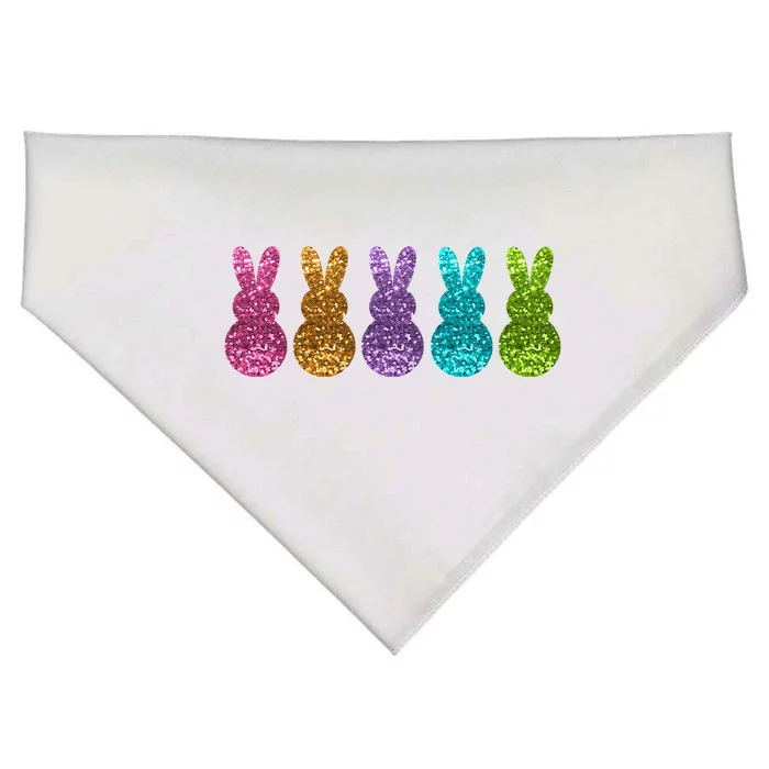 Cute Bunny Rabbits Easter Colorful USA-Made Doggie Bandana