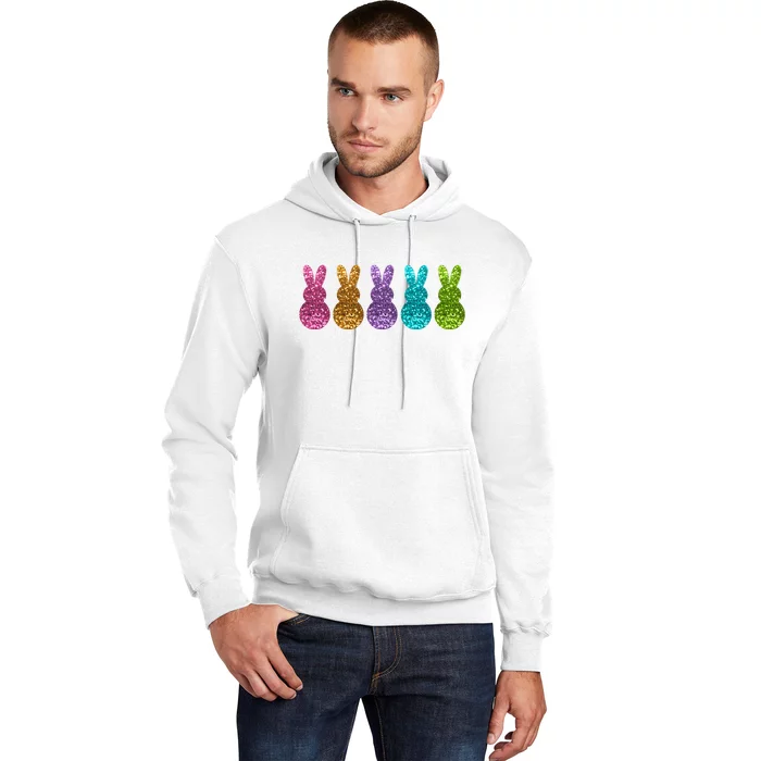 Cute Bunny Rabbits Easter Colorful Hoodie