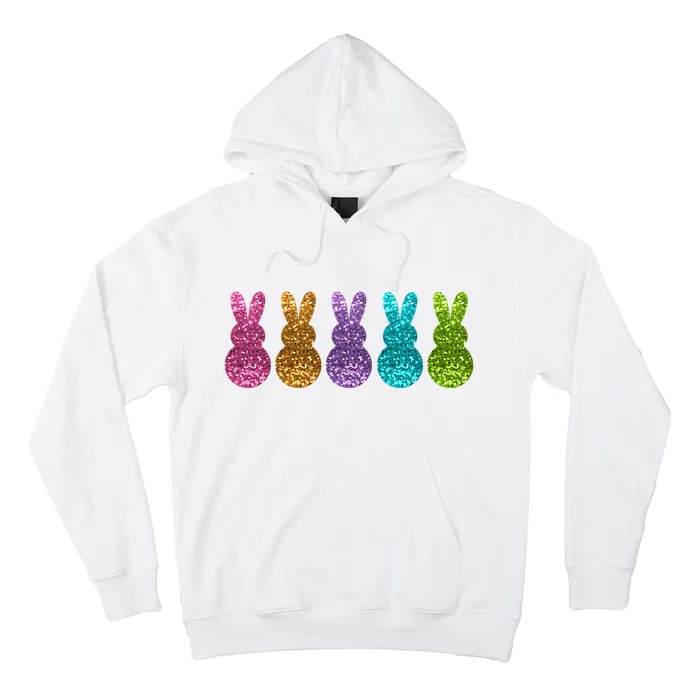 Cute Bunny Rabbits Easter Colorful Hoodie