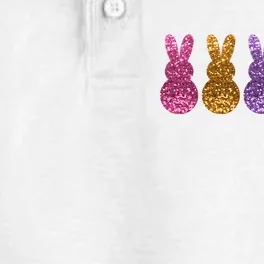 Cute Bunny Rabbits Easter Colorful Dry Zone Grid Performance Polo