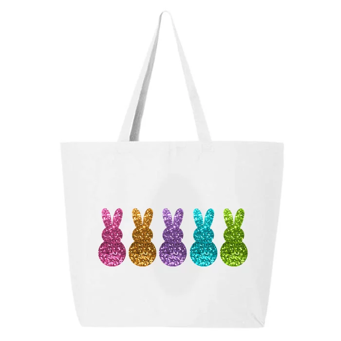 Cute Bunny Rabbits Easter Colorful 25L Jumbo Tote