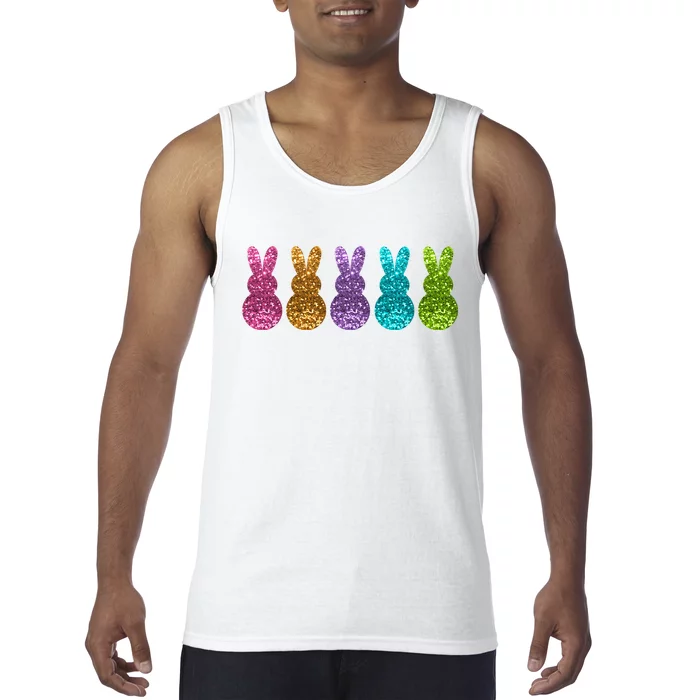 Cute Bunny Rabbits Easter Colorful Tank Top