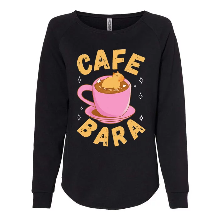 Cafe Bara Rodent Animals Vintage Capybaras Funny Capybara Womens California Wash Sweatshirt