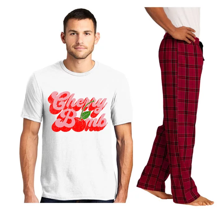 Cherry Bomb Retro 70s Vintage Style Cute Pajama Set