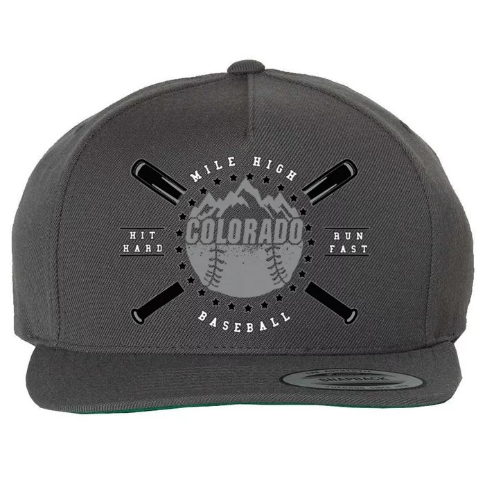 Colorado Baseball Rocky Mountains Wool Snapback Cap