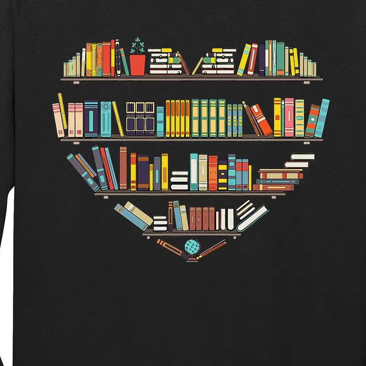 Cool Books Reading Men Women Book Lover Literacy Librarian Tall Long Sleeve T-Shirt