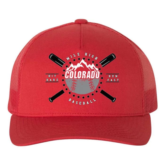 Colorado Baseball Rocky Mountains Yupoong Adult 5-Panel Trucker Hat