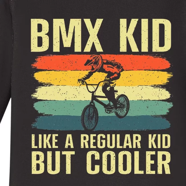 Cool Bmx Racing Off Road Bike Riders Baby Long Sleeve Bodysuit