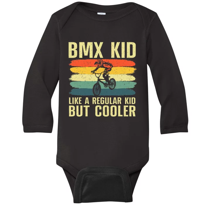 Cool Bmx Racing Off Road Bike Riders Baby Long Sleeve Bodysuit