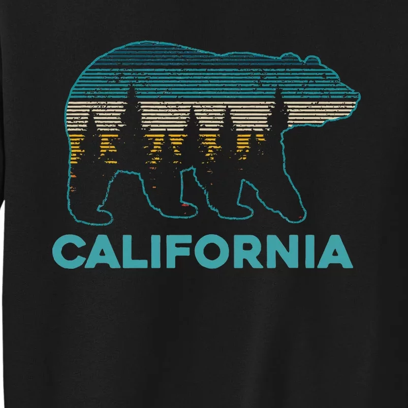 California Bear Retro Nature Hiking Souvenir Tall Sweatshirt