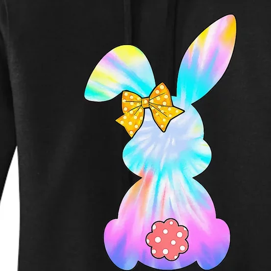 Cute Bunny Rabbit Tie Dye Gift for Easter Day Women's Pullover Hoodie