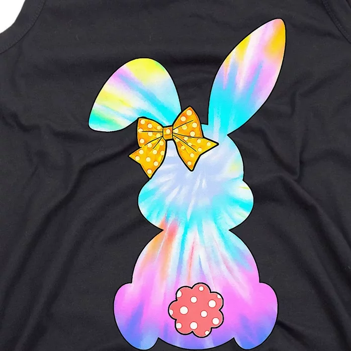 Cute Bunny Rabbit Tie Dye Gift for Easter Day Tank Top