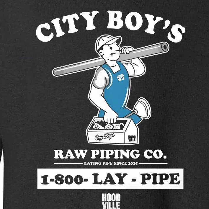 City Boy’s Raw Piping Co 1800 Lay Pipe Toddler Sweatshirt