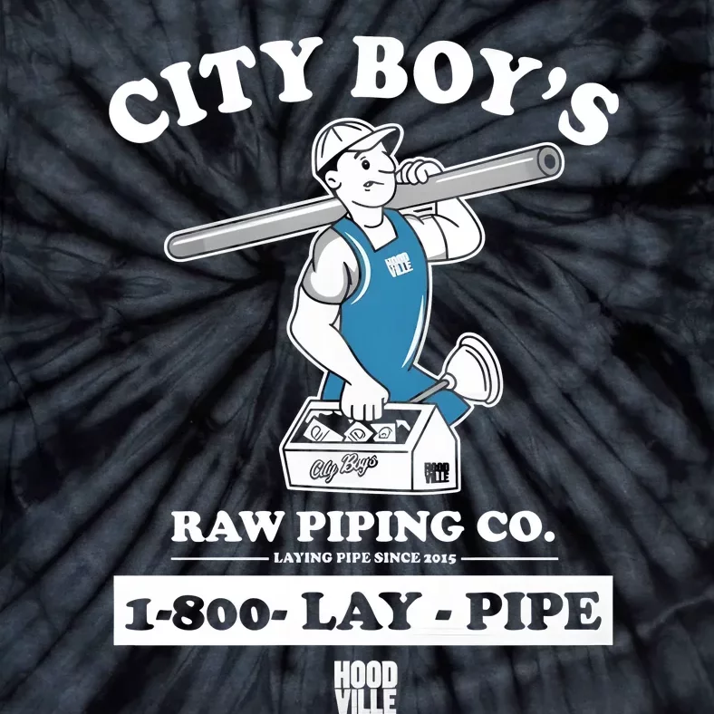 City Boy’s Raw Piping Co 1800 Lay Pipe Tie-Dye T-Shirt