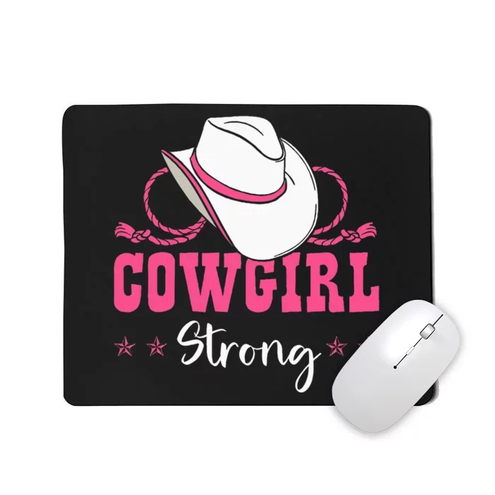 Cowgirl Barrel Racing Roping Horseback Riding Rodeo Mousepad