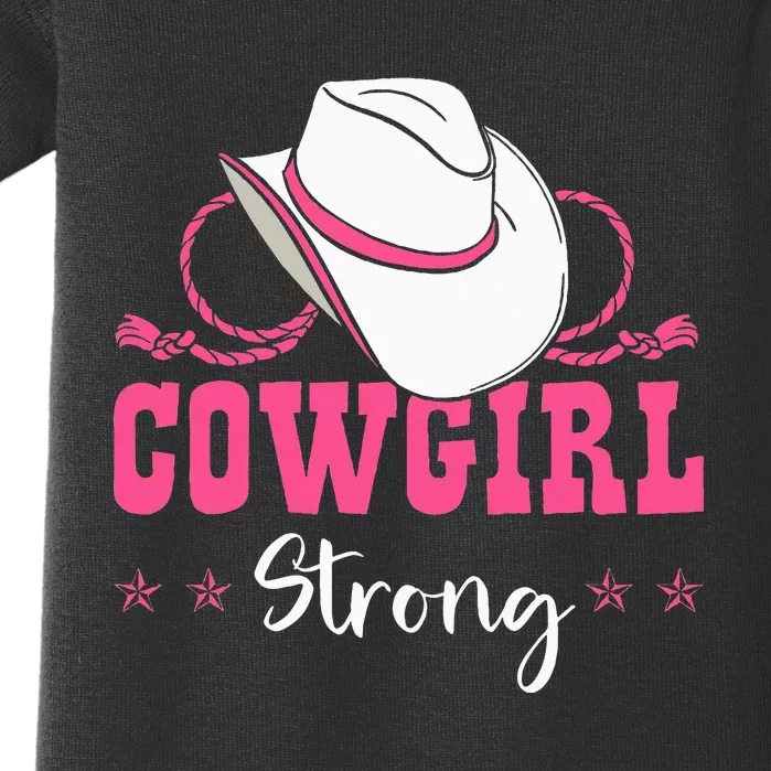 Cowgirl Barrel Racing Roping Horseback Riding Rodeo Baby Bodysuit