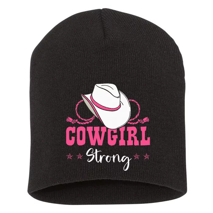 Cowgirl Barrel Racing Roping Horseback Riding Rodeo Short Acrylic Beanie