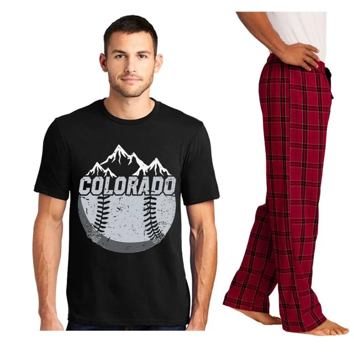 Colorado Baseball Rocky Mountains Design Pajama Set