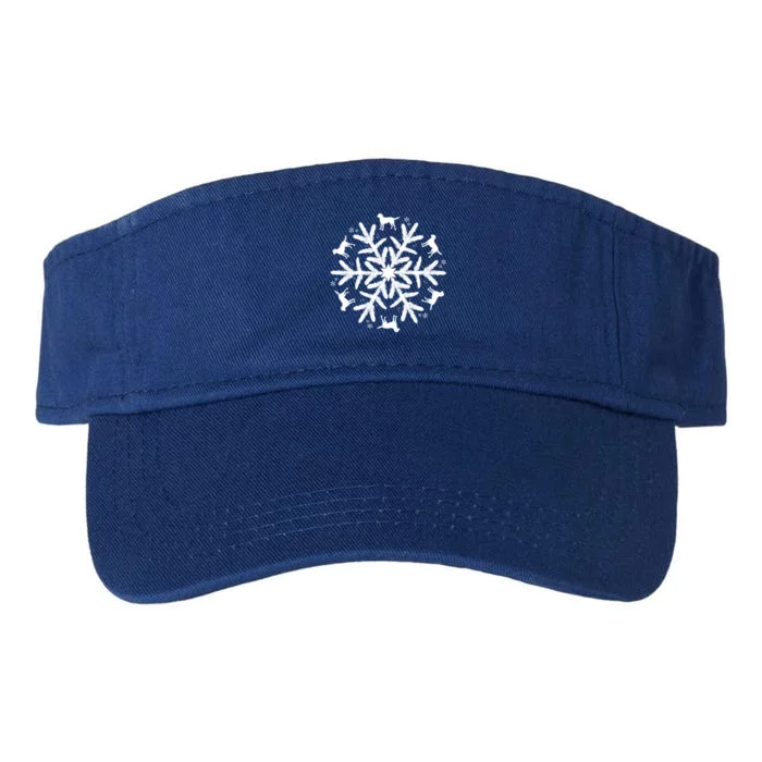 Chesapeake Bay Retriever Gift Christmas Snowflake Gift Valucap Bio-Washed Visor