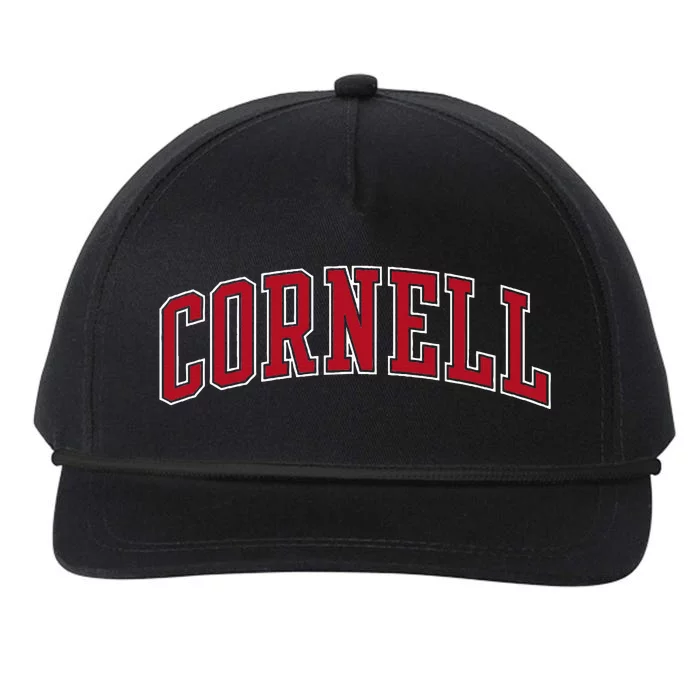 Cornell Big Red Apparel Neutral Game Day Arch Snapback Five-Panel Rope Hat