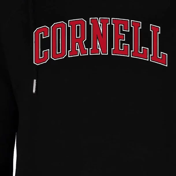 Cornell Big Red Apparel Neutral Game Day Arch Womens Funnel Neck Pullover Hood