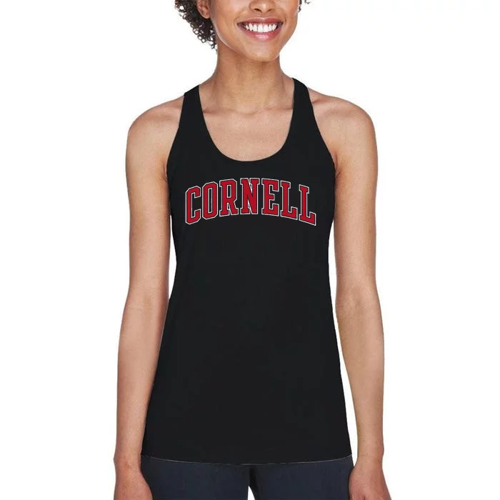 Cornell Big Red Apparel Neutral Game Day Arch Women's Racerback Tank