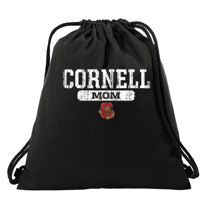 Cornell Big Red Mom Block Pill Icon Drawstring Bag