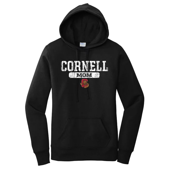 Cornell Big Red Mom Block Pill Icon Women's Pullover Hoodie