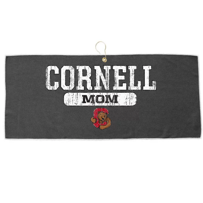 Cornell Big Red Mom Block Pill Icon Large Microfiber Waffle Golf Towel