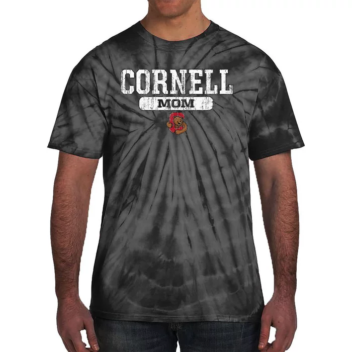 Cornell Big Red Mom Block Pill Icon Tie-Dye T-Shirt