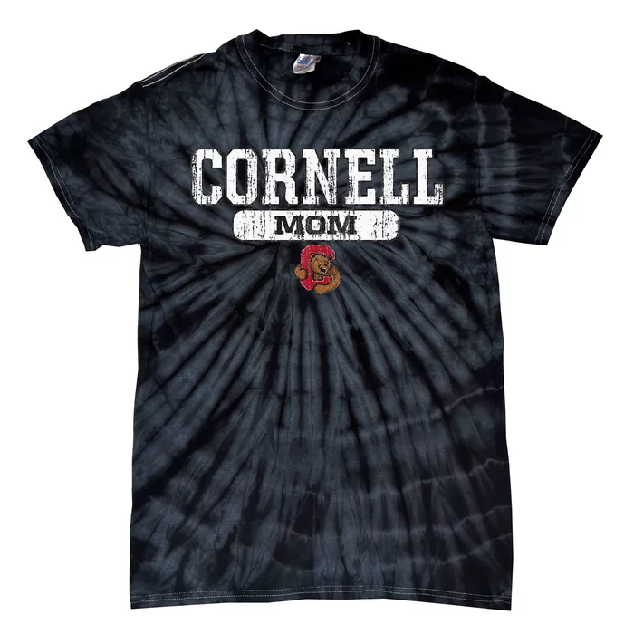 Cornell Big Red Mom Block Pill Icon Tie-Dye T-Shirt