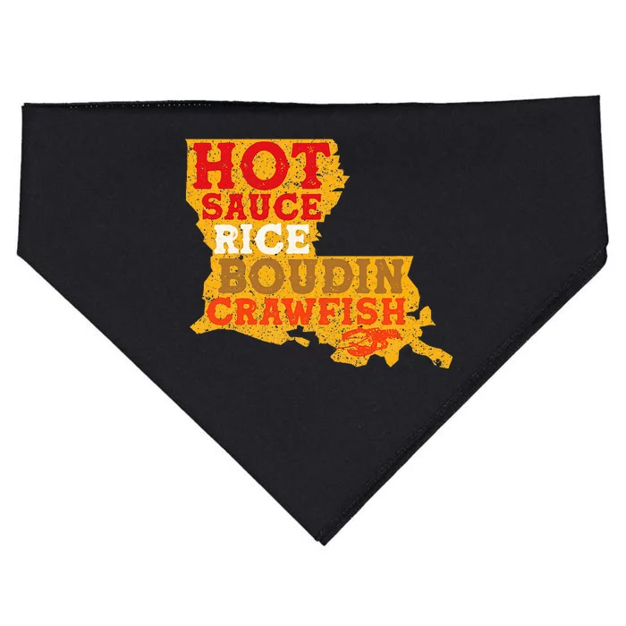 Crawfish Boil Retro Louisiana Usa Cajun Seafood Festival USA-Made Doggie Bandana