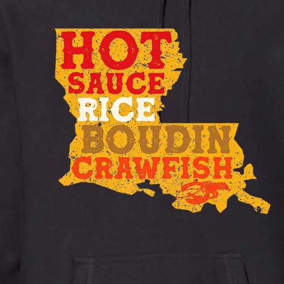 Crawfish Boil Retro Louisiana Usa Cajun Seafood Festival Premium Hoodie