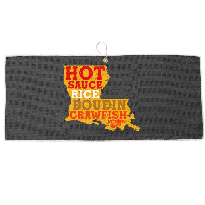 Crawfish Boil Retro Louisiana Usa Cajun Seafood Festival Large Microfiber Waffle Golf Towel