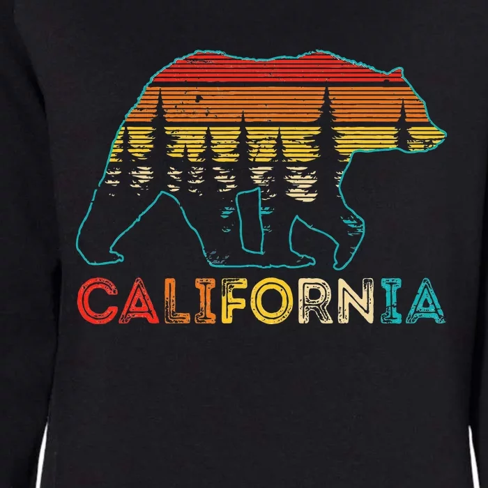 California Bear Retro Nature Outdoor Hiking Souvenir Womens California Wash Sweatshirt