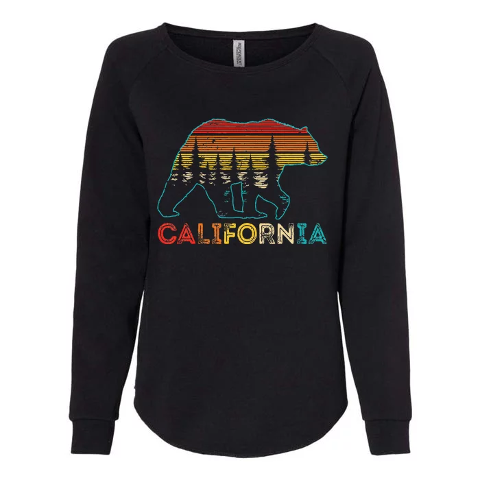 California Bear Retro Nature Outdoor Hiking Souvenir Womens California Wash Sweatshirt