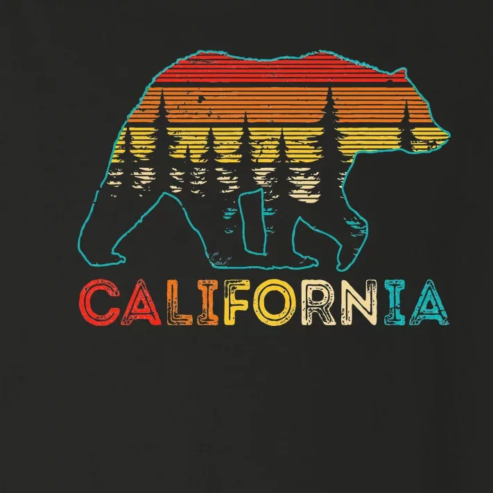 California Bear Retro Nature Outdoor Hiking Souvenir Toddler Long Sleeve Shirt