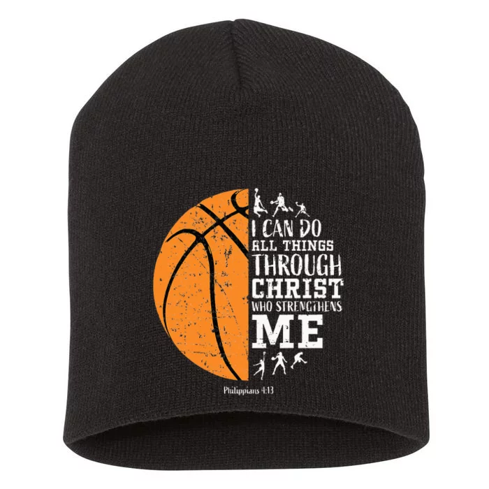 Christian Basketball Religious Gifts Short Acrylic Beanie