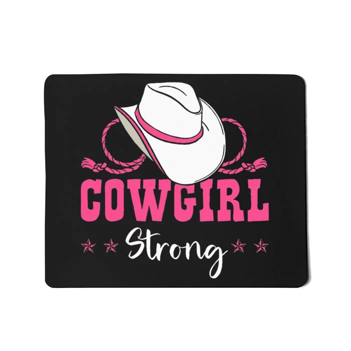 Cowgirl Barrel Racing Roping Horseback Riding Rodeo Mousepad